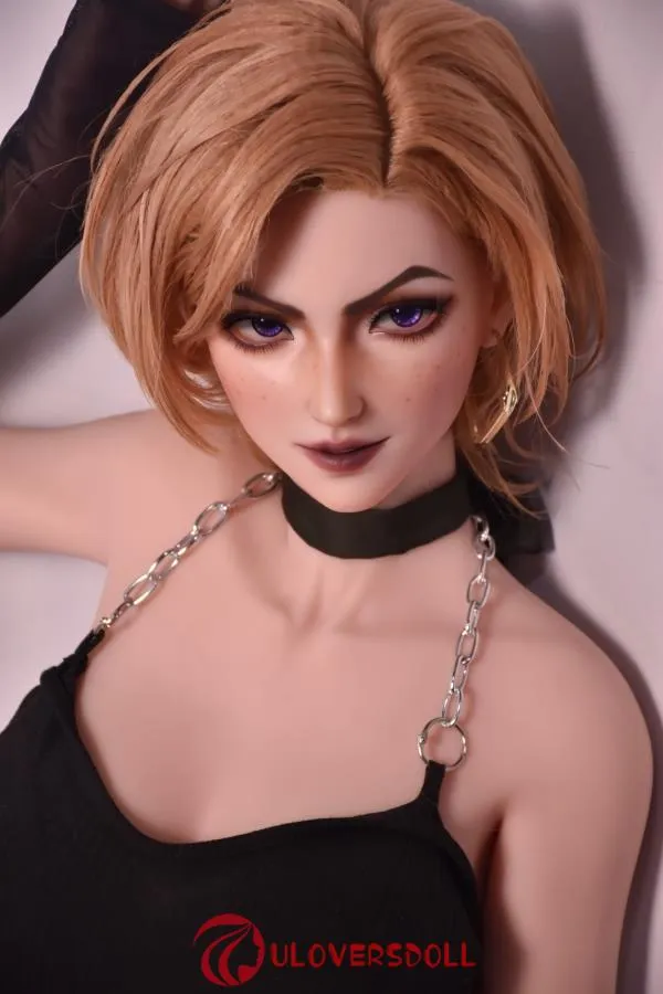 Blonde Cartoon Face Silicone Sex Doll