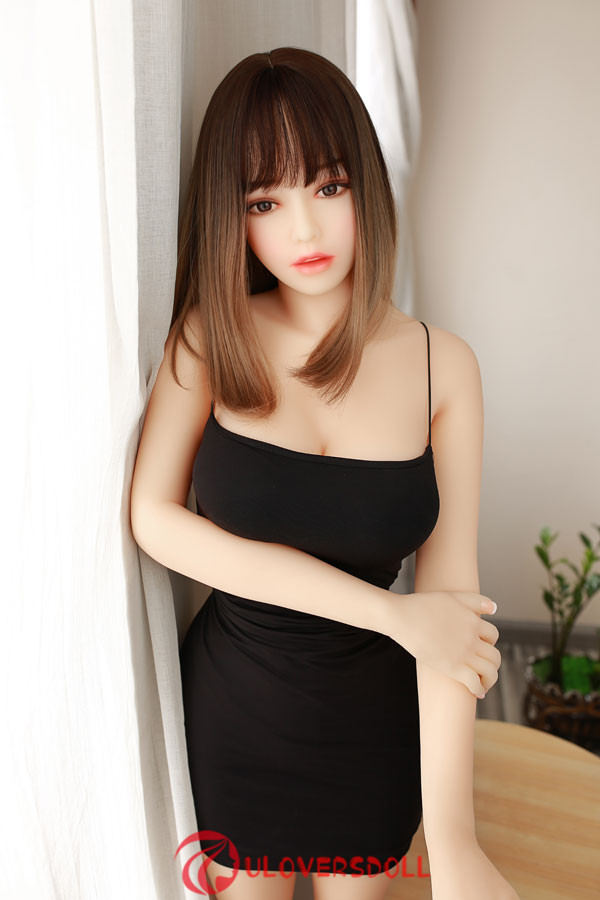 Gwendolyn : Asian style brown hair middle breast sex doll 158cm