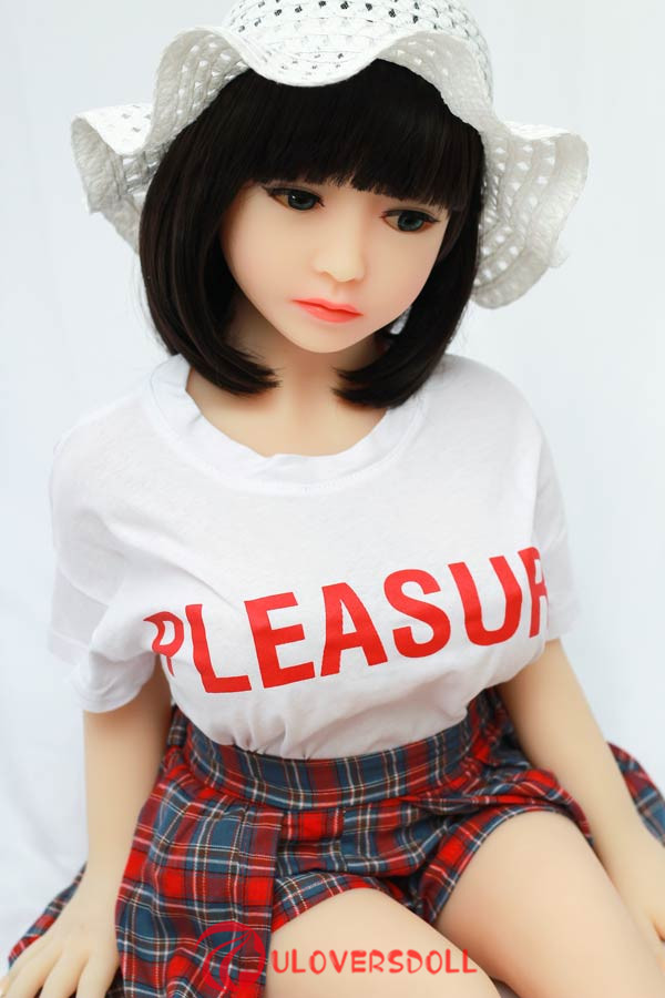 Black short hair mini 105cm adult sex dolls - Sharon