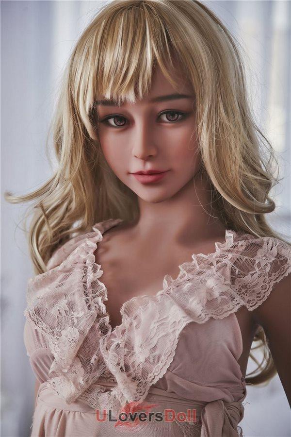 Alaina : 155cm slender blond girl small breasts realistic sex dolls