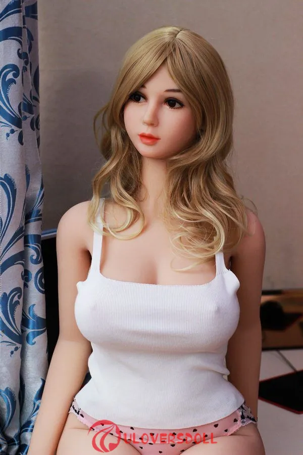 realistic blonde sex doll 155cm
