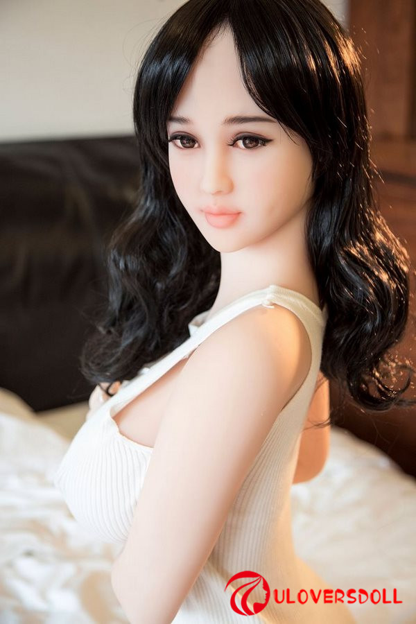 156cm long black hair young sex doll