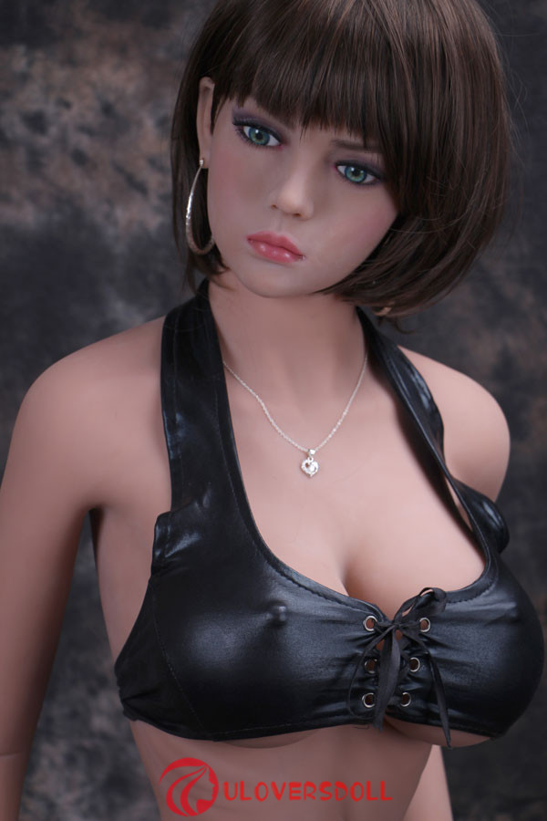 Sexy small lips 150cm size realistic dolls tight leatherunderwear - Lauren