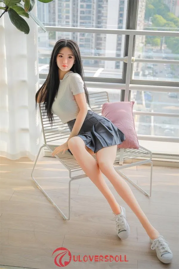 Quiet Chinese Sex Doll with Long Legs