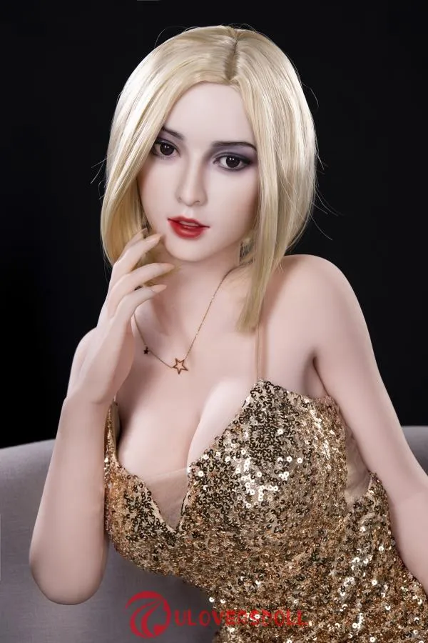 Sexy Blonde Short Hair Sex Doll Video