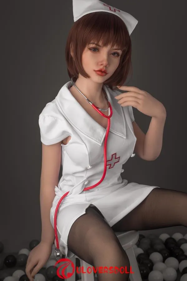 Full Silicone Short Hair Nurse Sex Doll