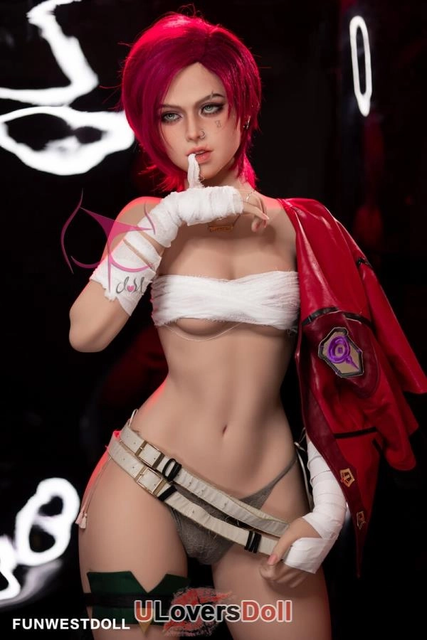 Red Short Hair Love Doll Real Pictures