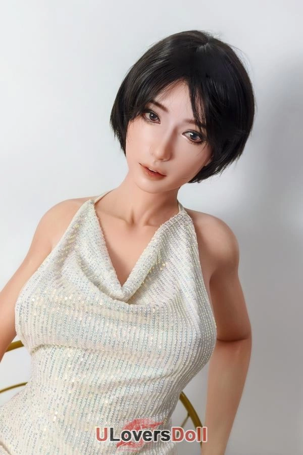 Silicone Sex Doll with Short Black Hair