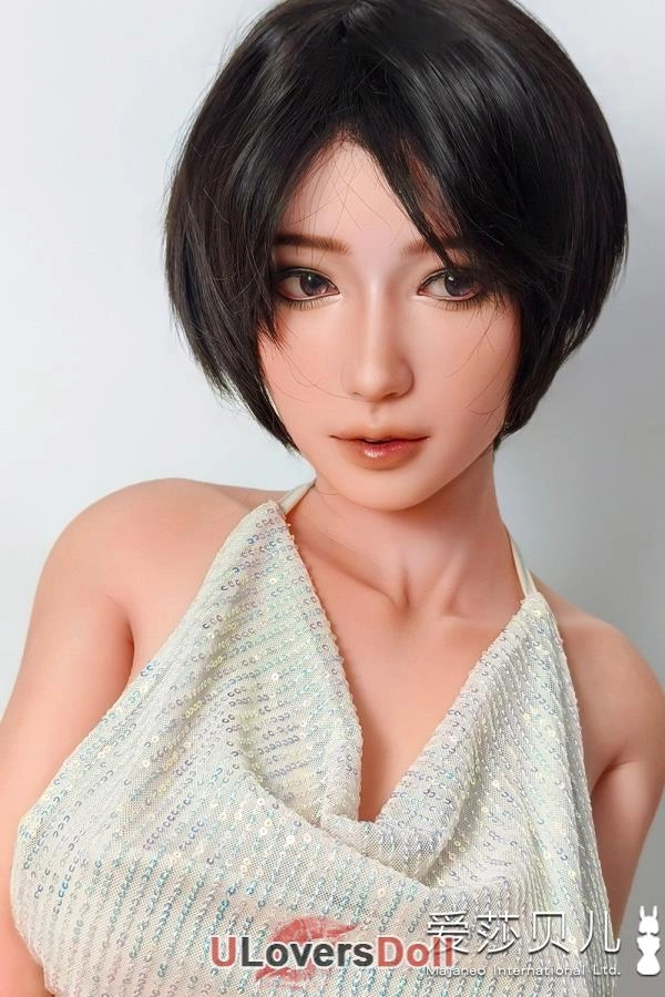 Silicone Sex Doll with Short Black Hair