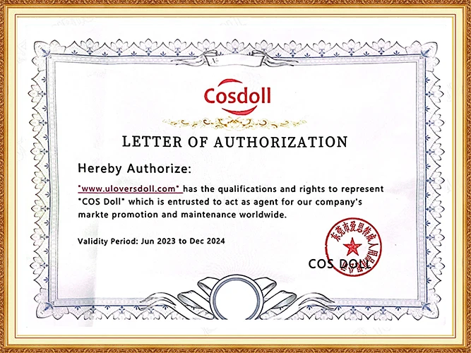 Authorization certificate for COS Doll