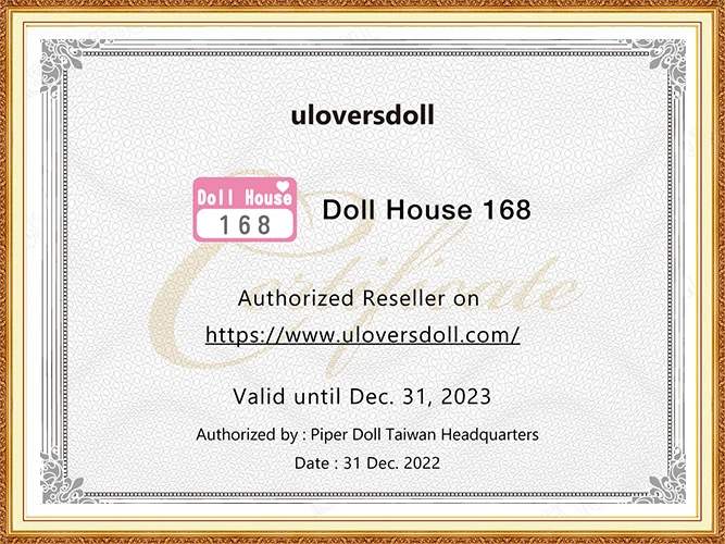 Authorization certificate for Dollhouse168