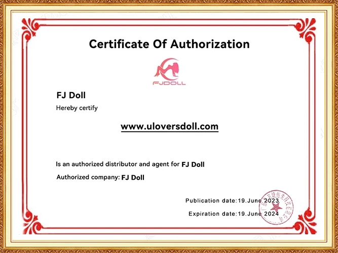 Authorization certificate for FJ Doll