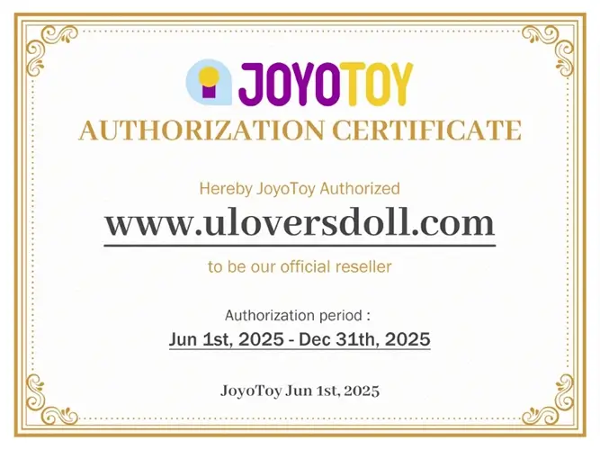 Authorization certificate for Joyotoy Doll