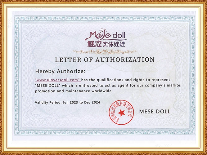 Authorization certificate for MESE Doll