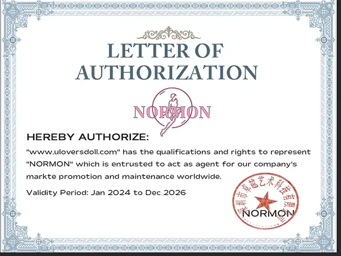 Authorization certificate for Normon Doll