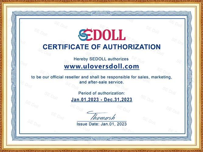 Authorization certificate for SE Doll