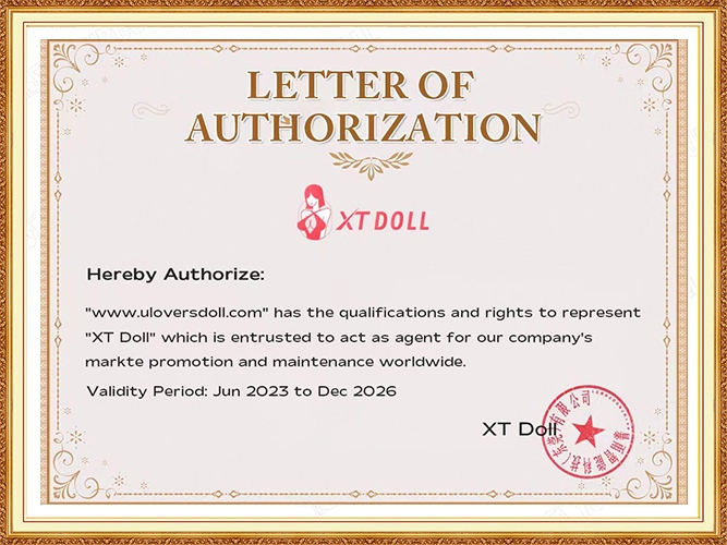 Authorization certificate for XT Doll