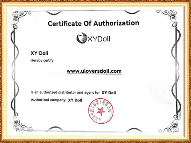 Authorization certificate for XY Doll