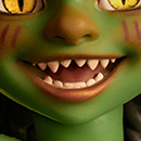 Built-in Teeth & Tongue