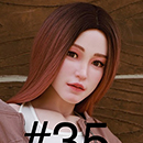 Extra #35 Silicone Doll Head