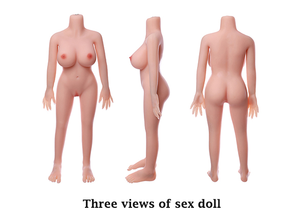 Three views of sex doll