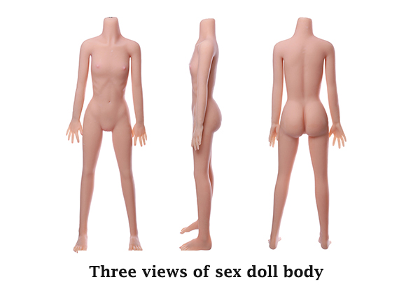 Three views of sex doll