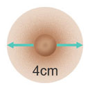 4cm Areola Size