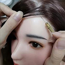 Blonde Implanted Real Human Haired Hair