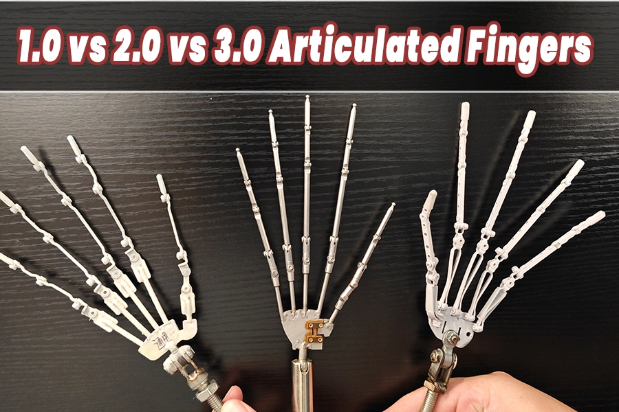 1.0 vs 2.0 vs 3.0 Articulated Fingers
