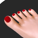 Red Toenail Color