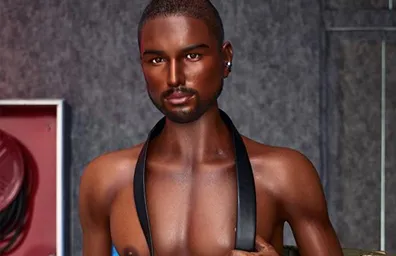 Lifelike Black Male Sex Doll Physical Image